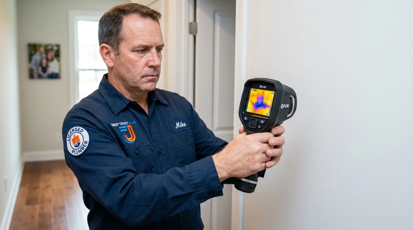 Thermal imaging leak detection by Johns Plumbing LLC in Rice Lake